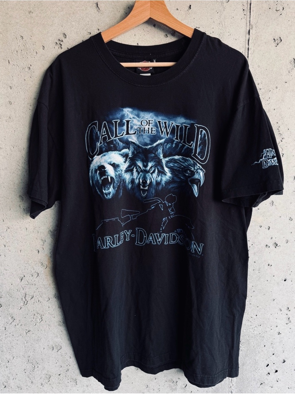 Harley-Davidson Black 'Call of the Wild' Graphic Tee